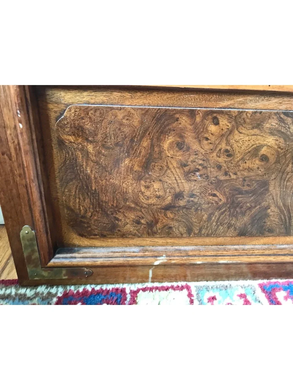 Vintage 1972 Thomasville Stroupe Mirror solid Wood Boho 49